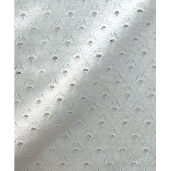 RAG & BONE Gianna Sweater Top Eyelet Pattern Crewneck Pullover Soft Cozy White - Picture 7 of 9